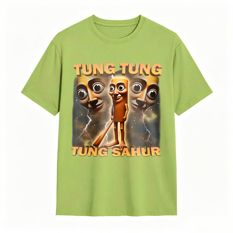 100% Cotton Tung Tung Tung Sahur Graphic Tee