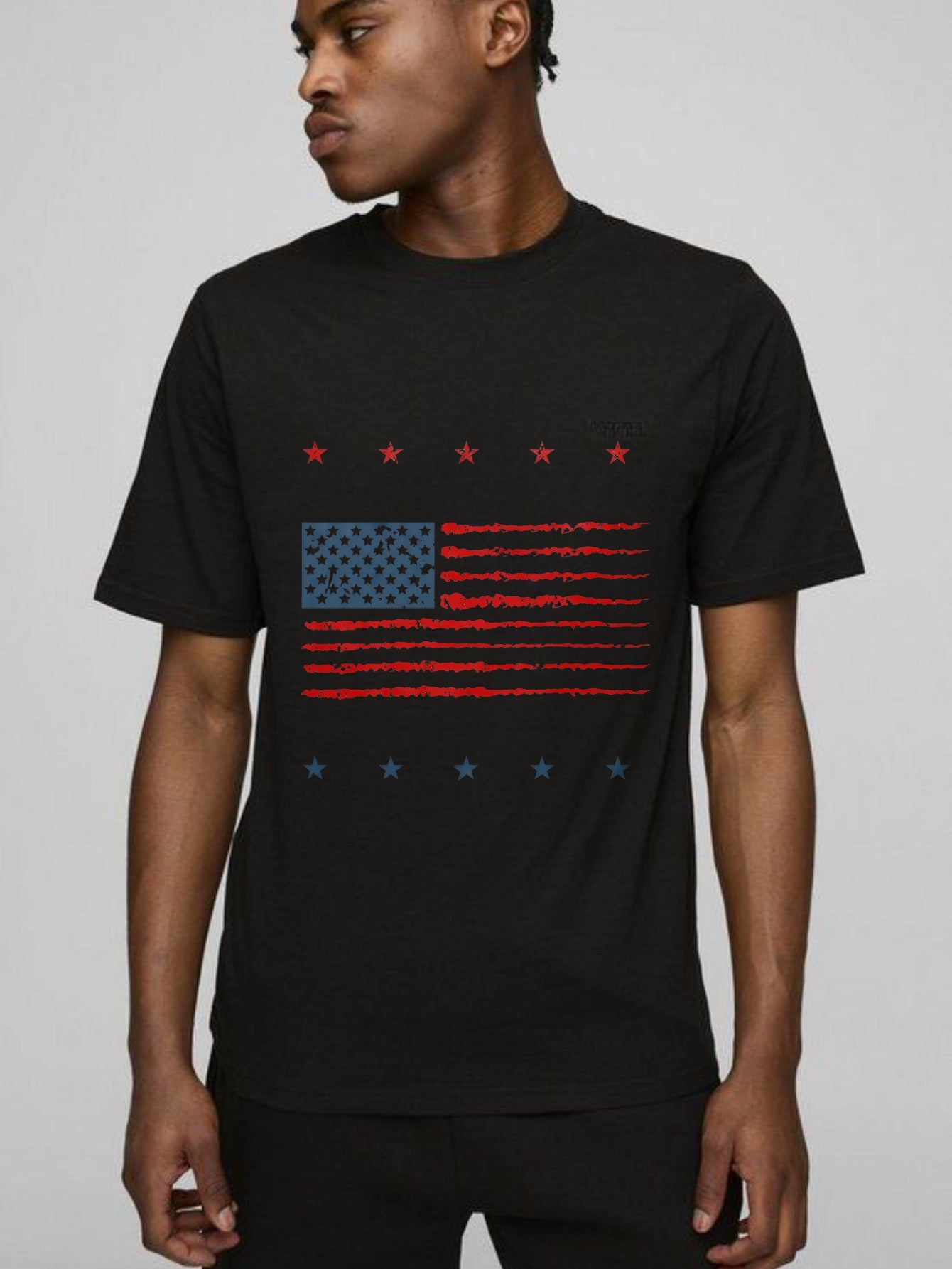 American Flag Design With Stars And Stripes T-shirt