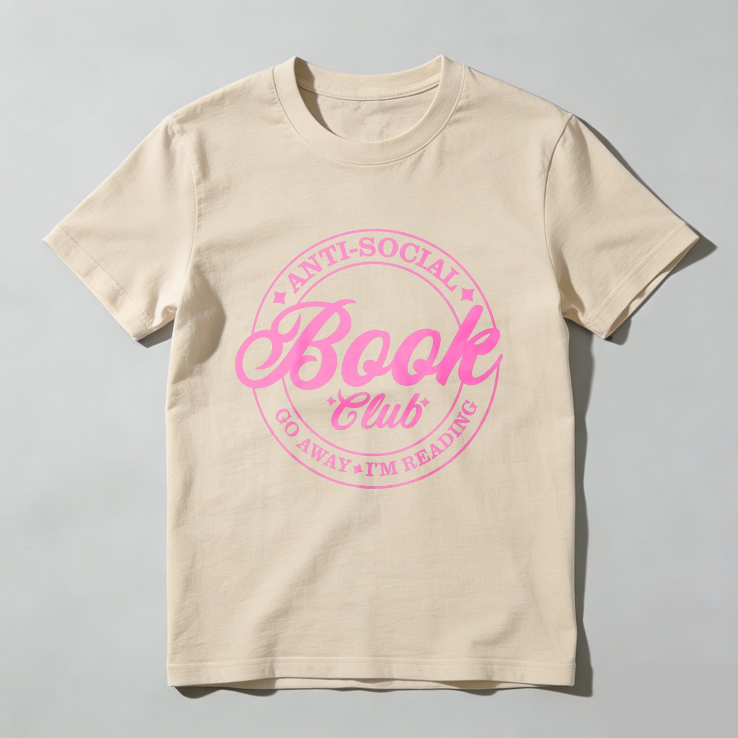 Wardrobecart Anti Social Book Club Go Away I'm Reading Unisex Classic T-shirt 100% cotton