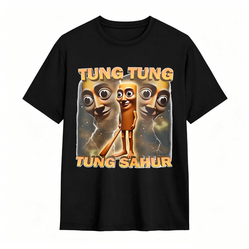 100% Cotton Tung Tung Tung Sahur Graphic Tee