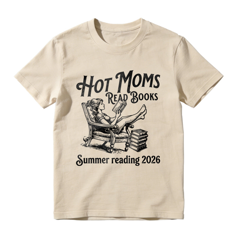 Wardrobecart Hot Moms Read Books Summer Reading 2026 Unisex Classic T-shirt