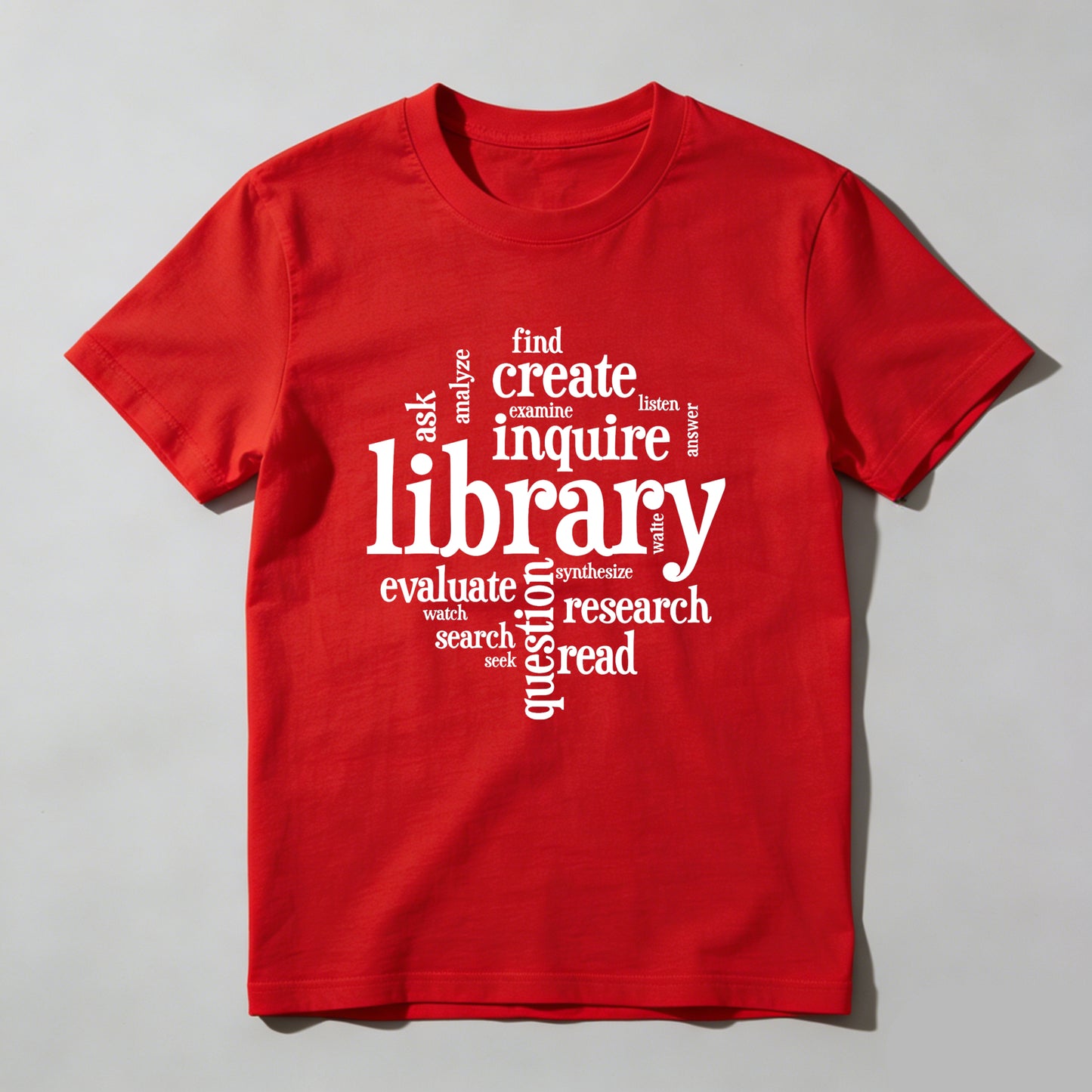 Wardrobecart Library Inquire Research Read Create Evaluate Ask Find Unisex Classic T-shirt