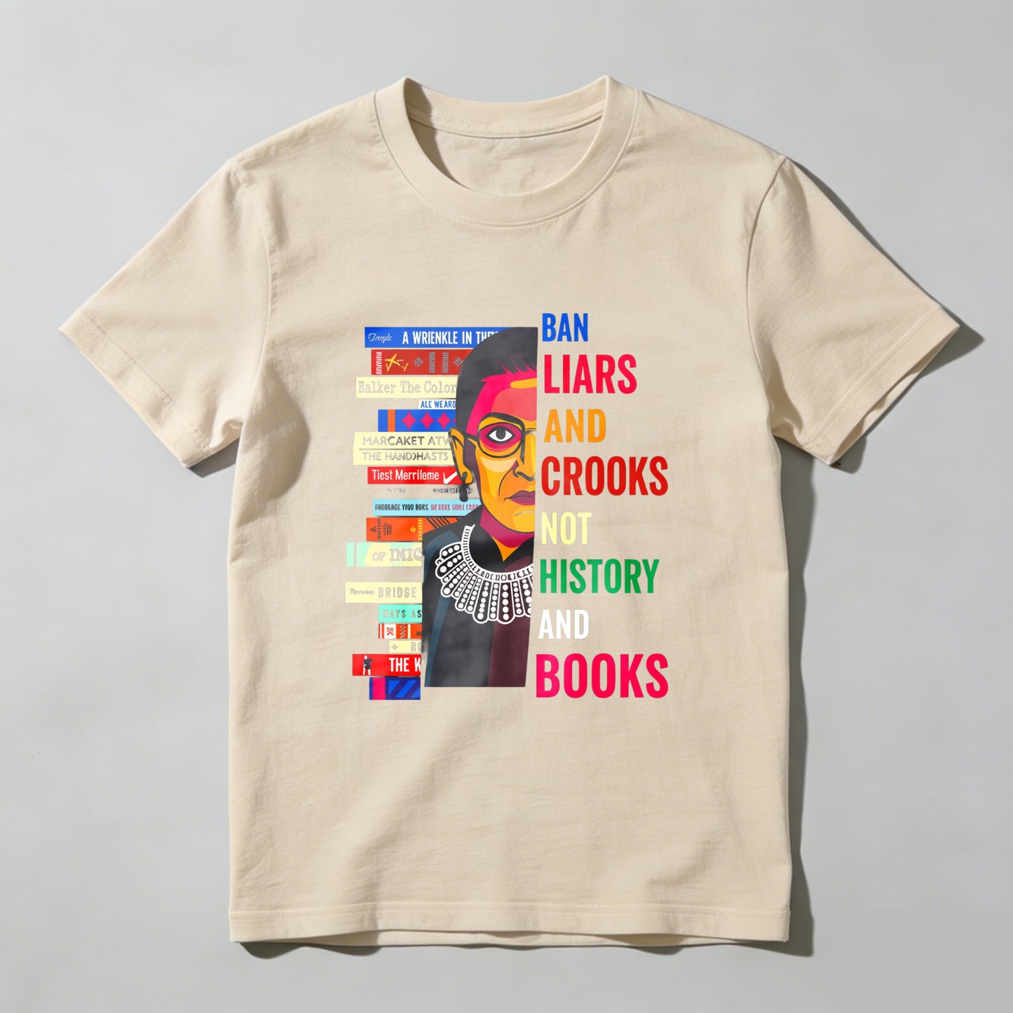 Wardrobecart Ban Liars And Crooks Not History And Books Unisex Classic T-shirt