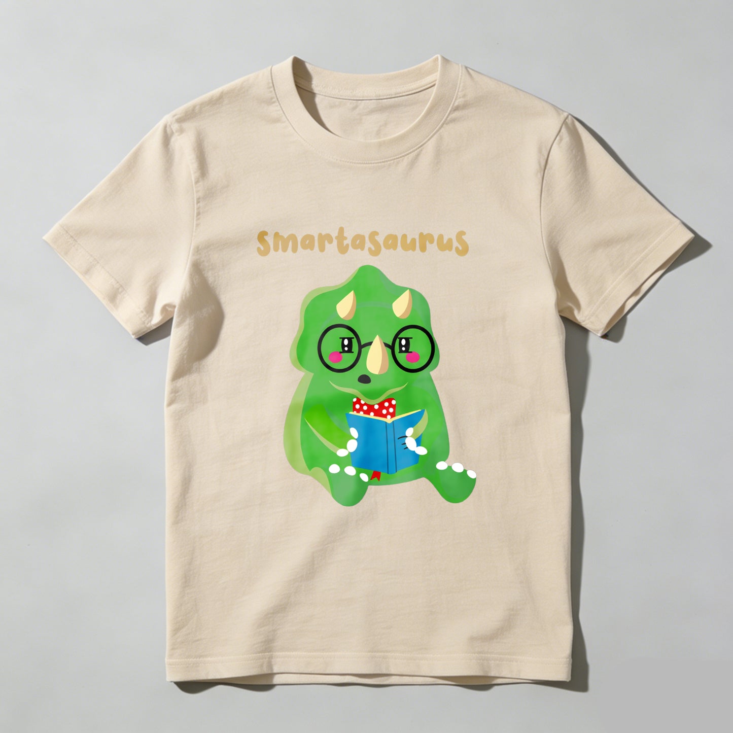 Wardrobecart Smartasaurus Dinosaur Reading Book With Glasses Unisex Classic T-shirt