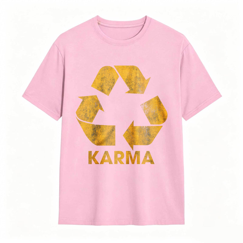Vintage Karma Recycler Funny Motivational Graphic Tee