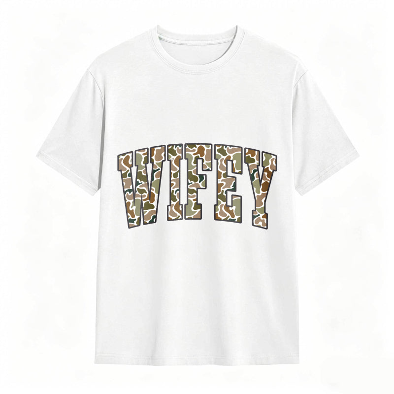 Comfort Colors Camouflage Wifey Shirt