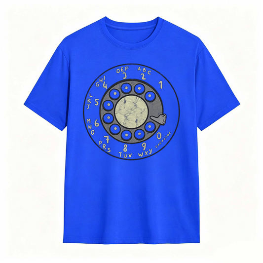 Retro Rotary Dial Phone Design T-shirt