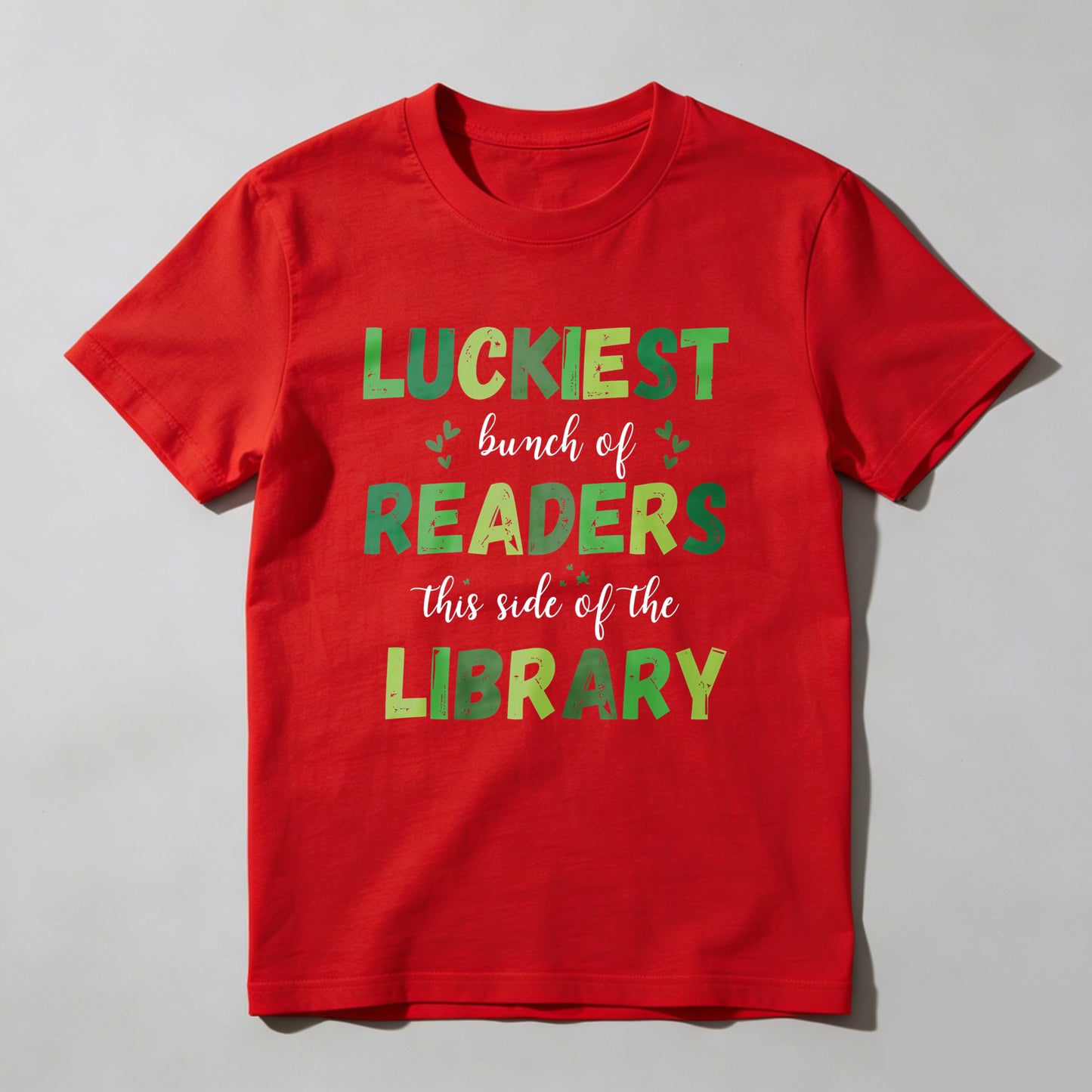 Wardrobecart Luckiest Bunch Of Readers This Side Of The Library Unisex Classic T-shirt