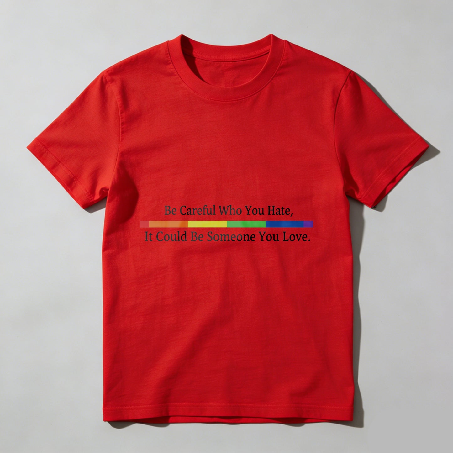 Wardrobecart Be Careful Who You Hate It Could Be Someone You Love Unisex Classic T-shirt