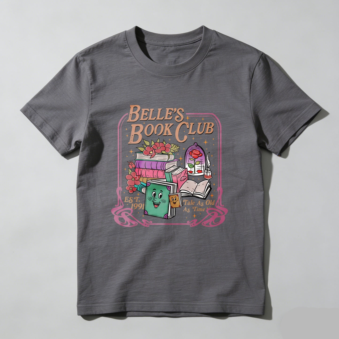 Wardrobecart Belle's Book Club Est 1991 Take As Much As Time Unisex Classic T-shirt