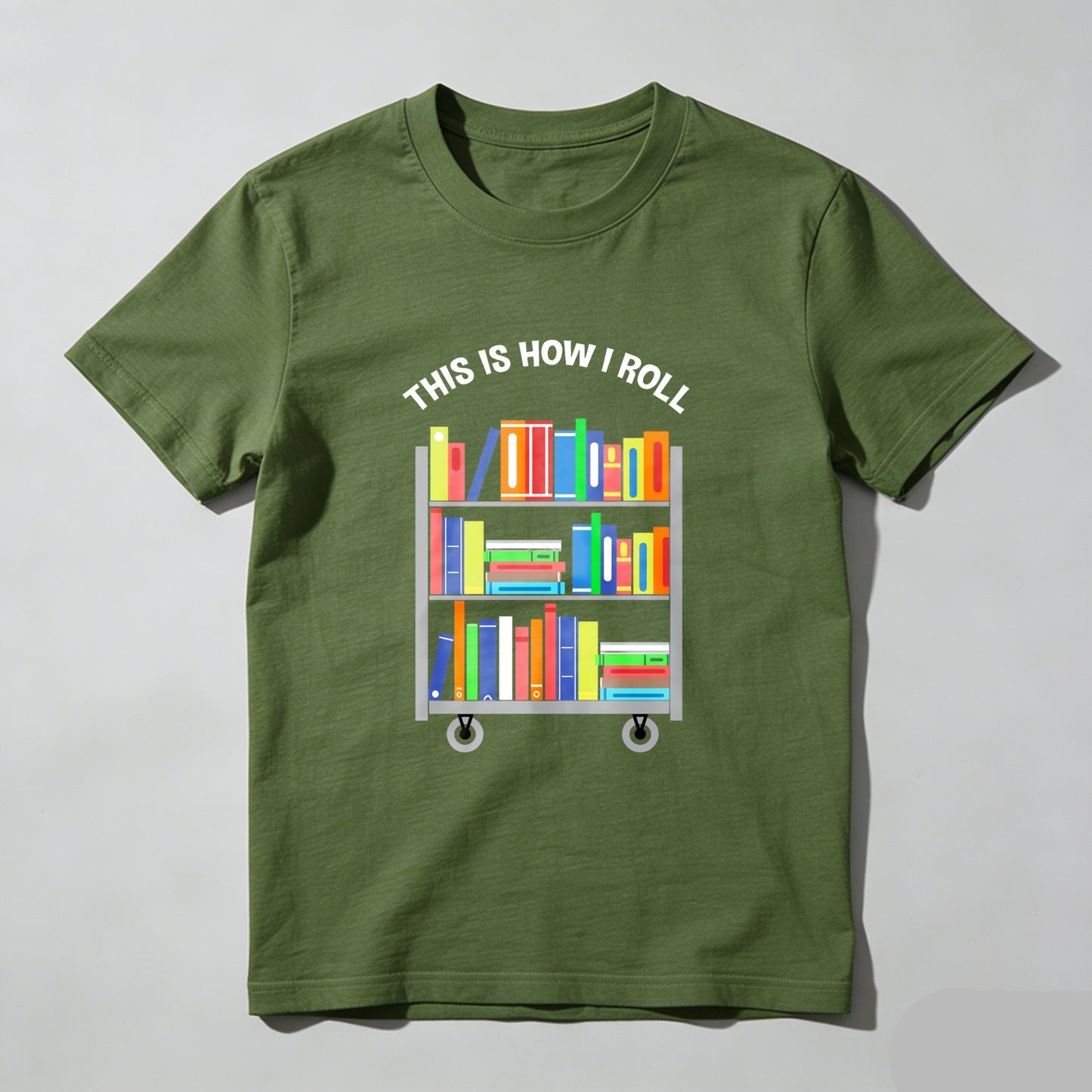 Wardrobecart This Is How I Roll Bookshelf Unisex Classic T-shirt