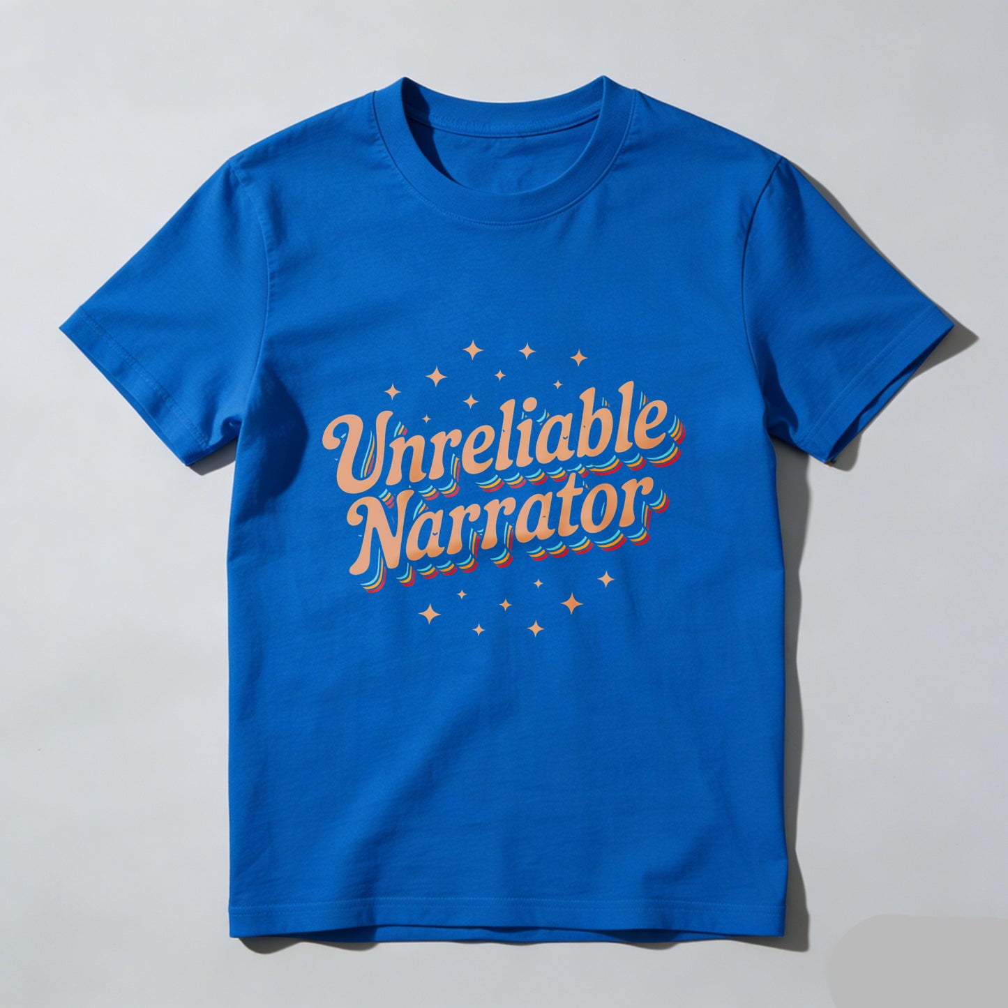 Wardrobecart Unreliable Narrator With Star Accents Unisex Classic T-shirt