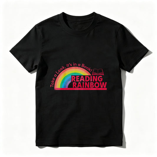 Wardrobecart Take A Look Its In A Book Reading Rainbow Unisex Classic T-shirt