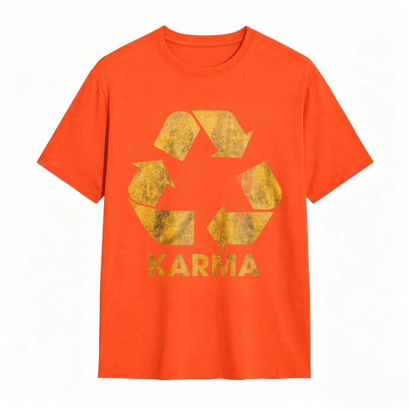 Vintage Karma Recycler Funny Motivational Graphic Tee