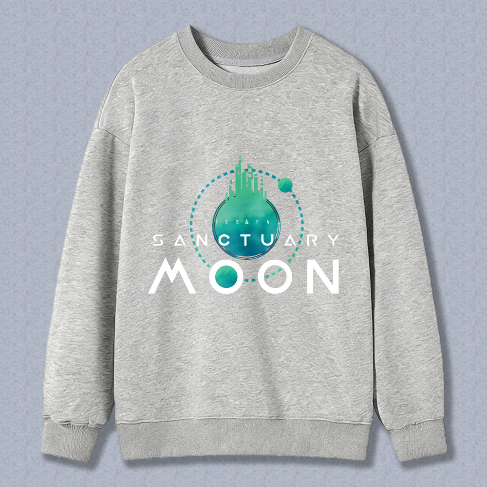 Wardrobecart Sanctuary Moon Logo Design Unisex Classic Sweatshirt