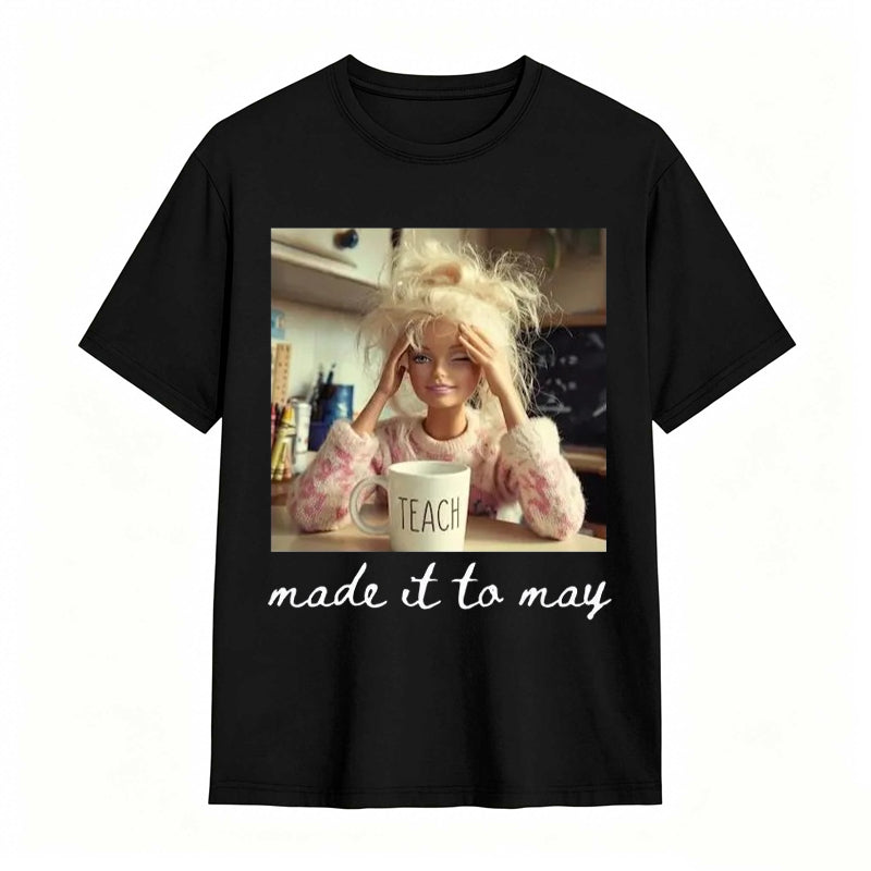 Comfort Colors Last Day of School Teacher Doll Face Meme Shirt