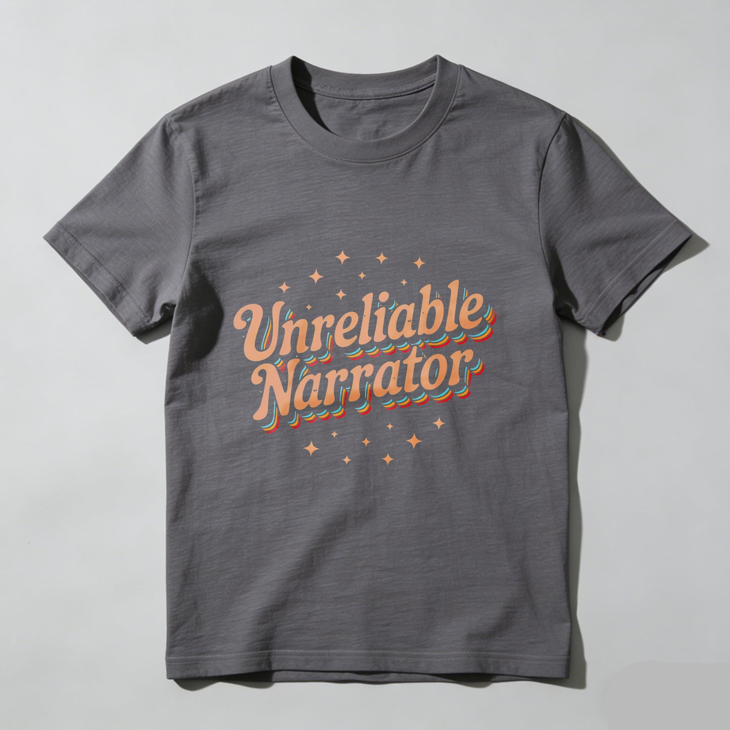 Wardrobecart Unreliable Narrator With Star Accents Unisex Classic T-shirt