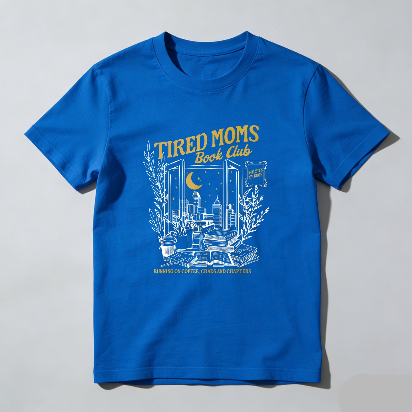 Wardrobecart Tired Moms Book Club Night Reading Scene Unisex Classic T-shirt