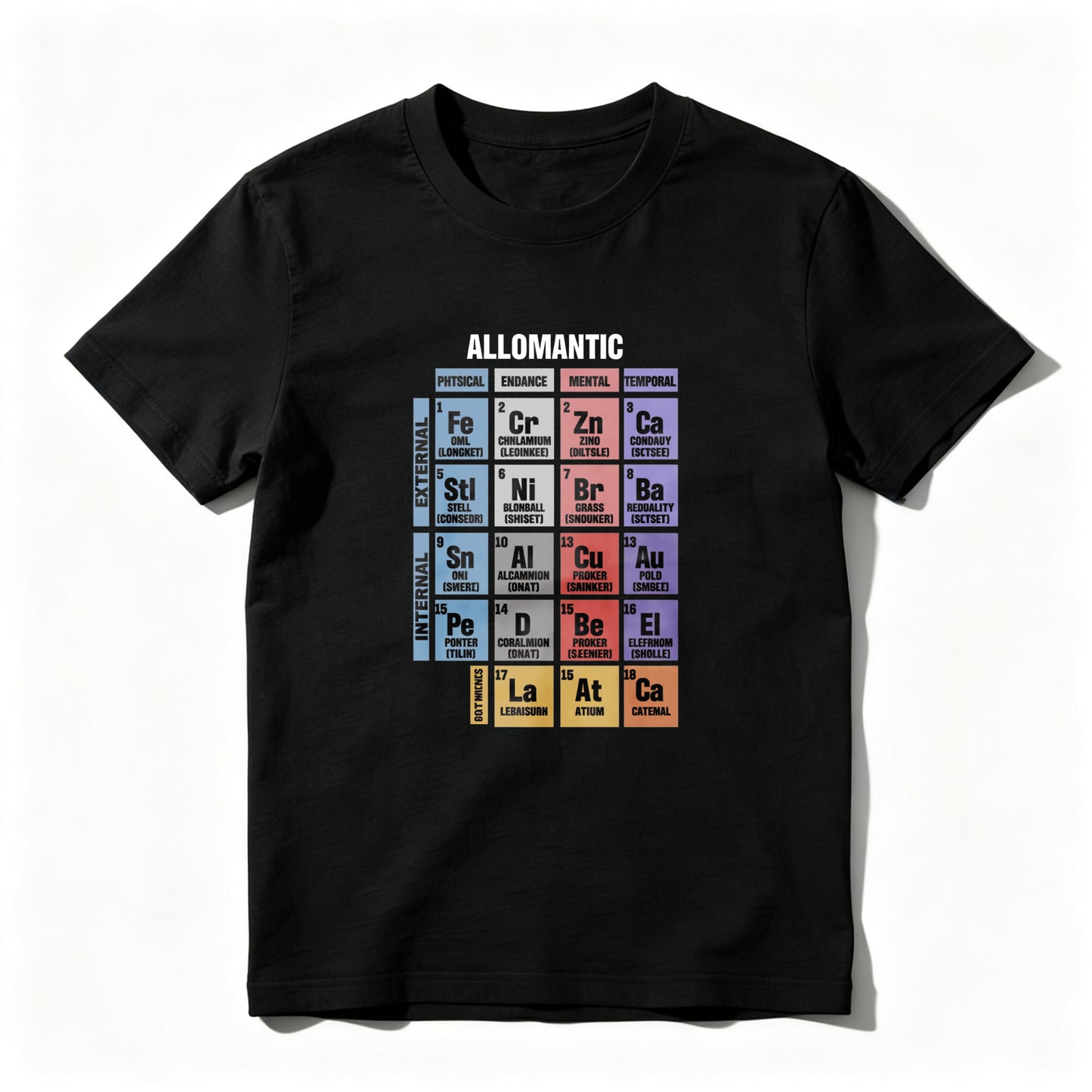 Wardrobecart Allomantic Elemental Periodic Table Design Unisex Classic T-shirt