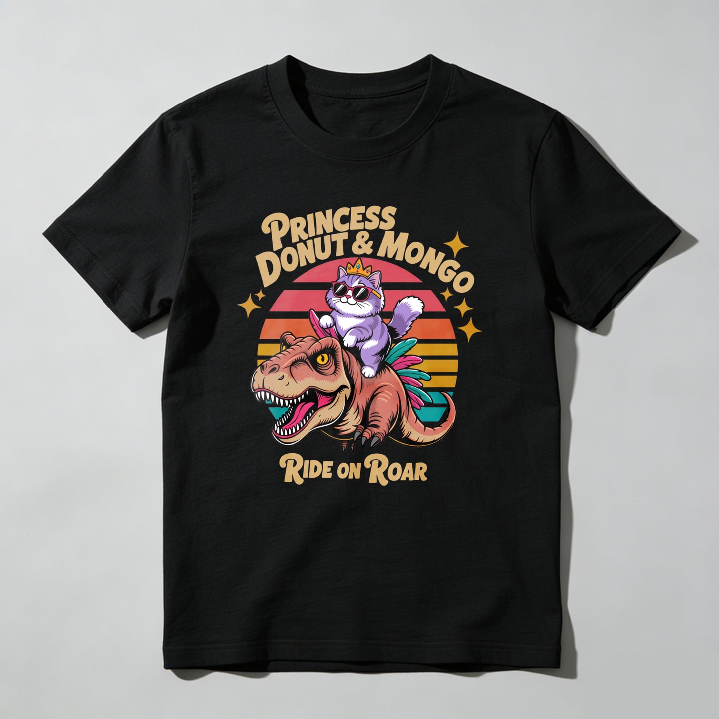 Wardrobecart Princess Donut And Mongo Ride On Roar Unisex Classic T-shirt