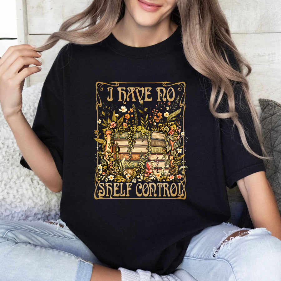 Wardrobecart I Have No Shelf Control Bookshelf Floral Design Unisex Classic T-shirt