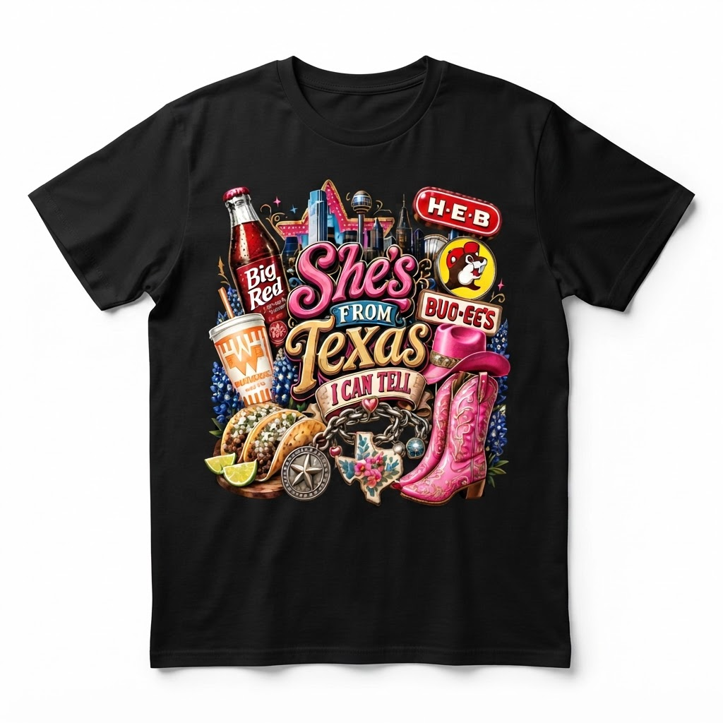 She from Texas, I Can Tell | Country Music T-Shirt | Unisex