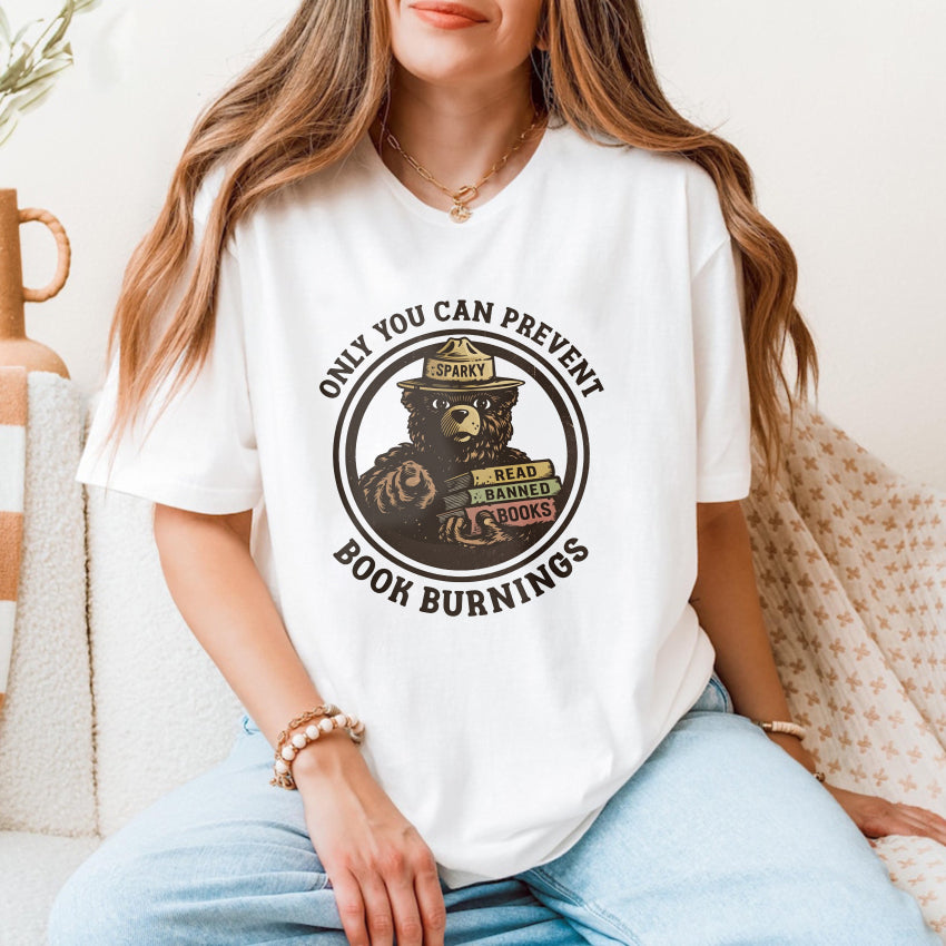 Wardrobecart Only You Can Prevent Book Burnings Unisex Classic T-shirt
