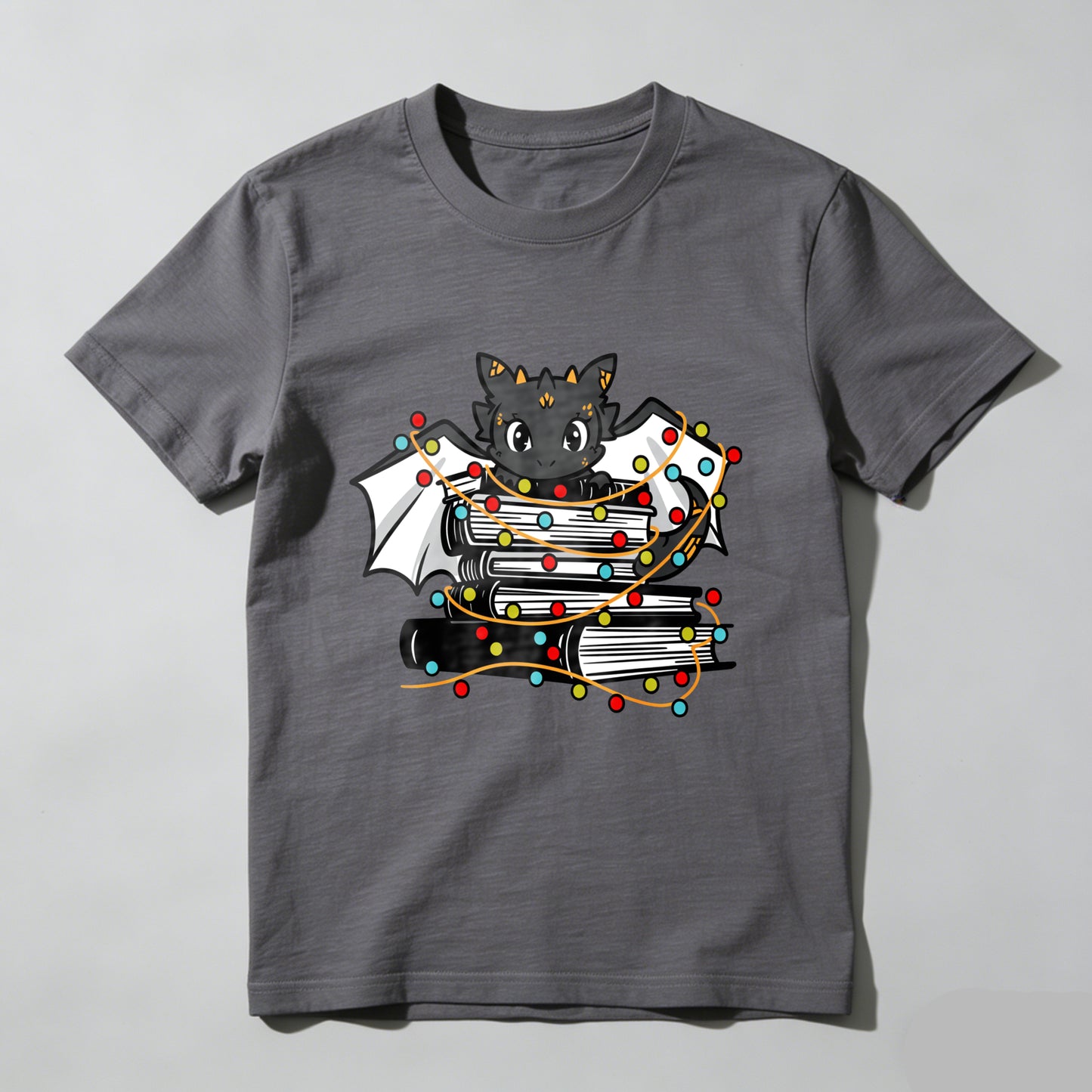 Wardrobecart Bat With Books And Lights Unisex Classic T-shirt