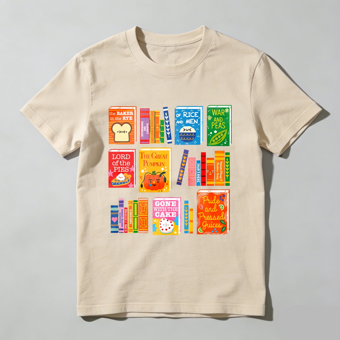 Wardrobecart Book Spine Designs With Playful Titles Unisex Classic T-shirt