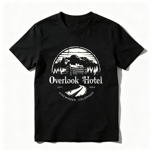 Wardrobecart Overlook Hotel Mountain Scene Design Unisex Classic T-shirt