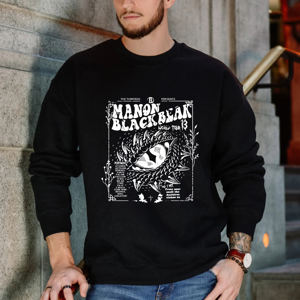 Wardrobecart Manon Blackbeak World Tour 3 Poster Design Unisex Classic Sweatshirt