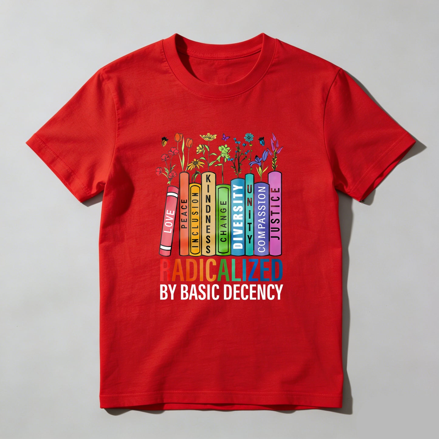 Wardrobecart Love Peace Inclusion Kindness Change Diversity Compassion Justice Unisex Classic T-shirt