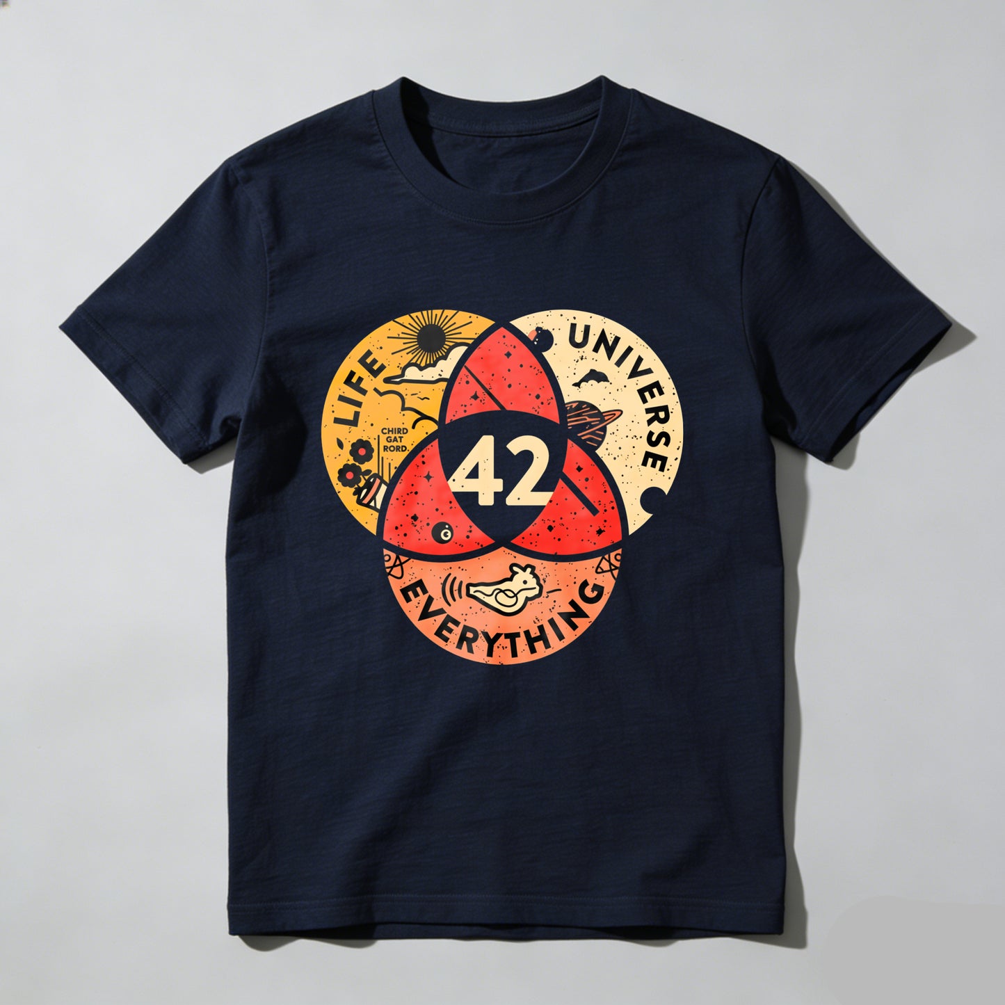 Wardrobecart Life Universe Everything Number Forty Two Unisex Classic T-shirt