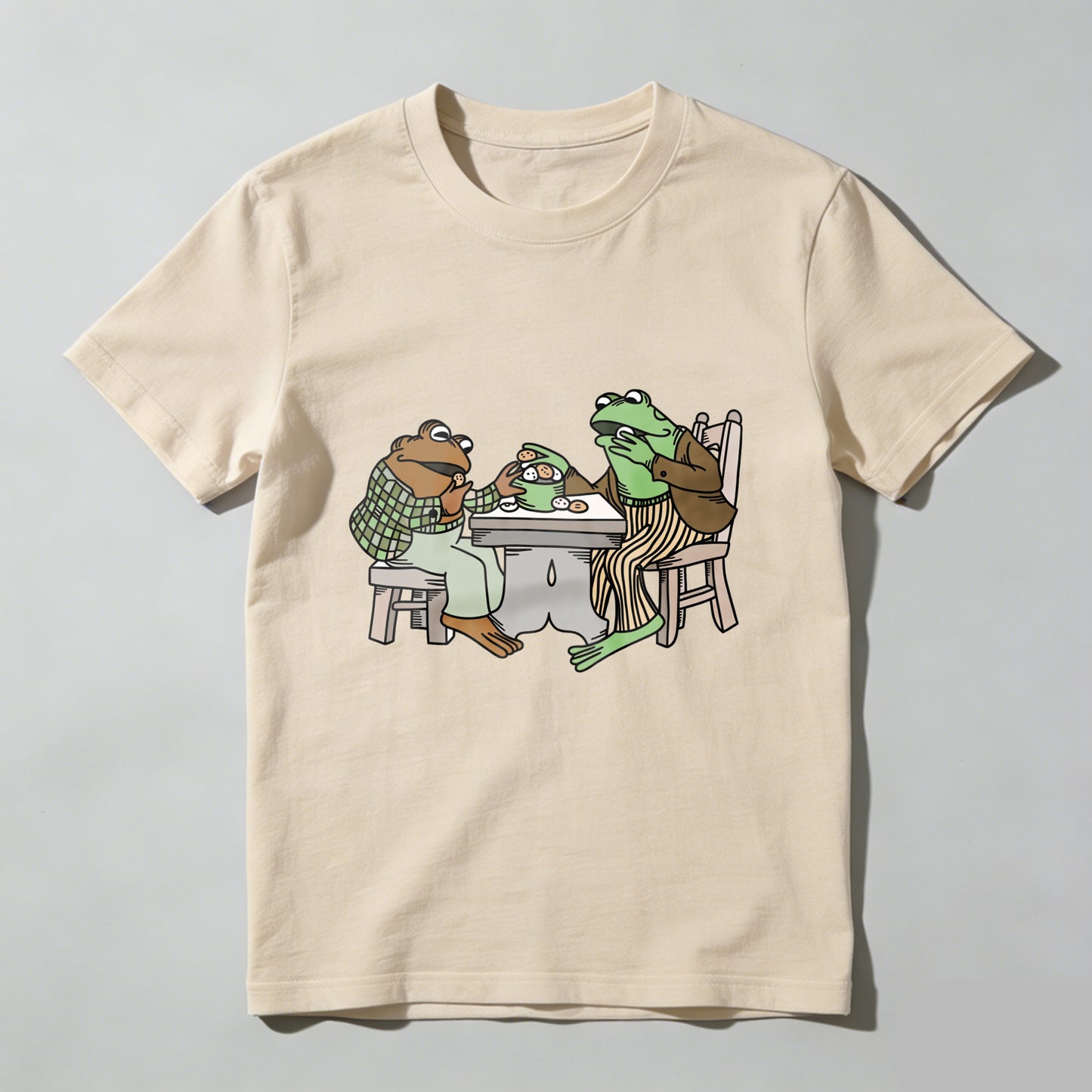 Wardrobecart Frogs Sitting At Table Eating Pizza Unisex Classic T-shirt