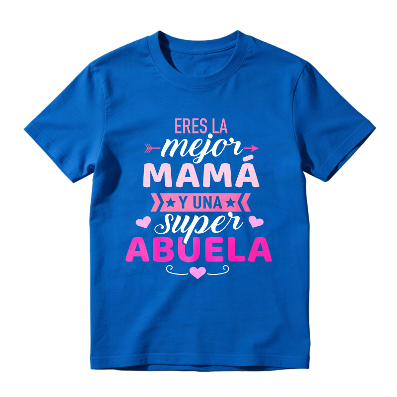Women'S Black Mother'S Day T-Shirt with Pink Letter Print-Mejor Mama Design, Short Sleeve Crew Neck, Comfortable  , Machine Washable, Perfect Gift for Mom, Allseason Apparel| Mother'S Day Theme| Stretchy Fabric