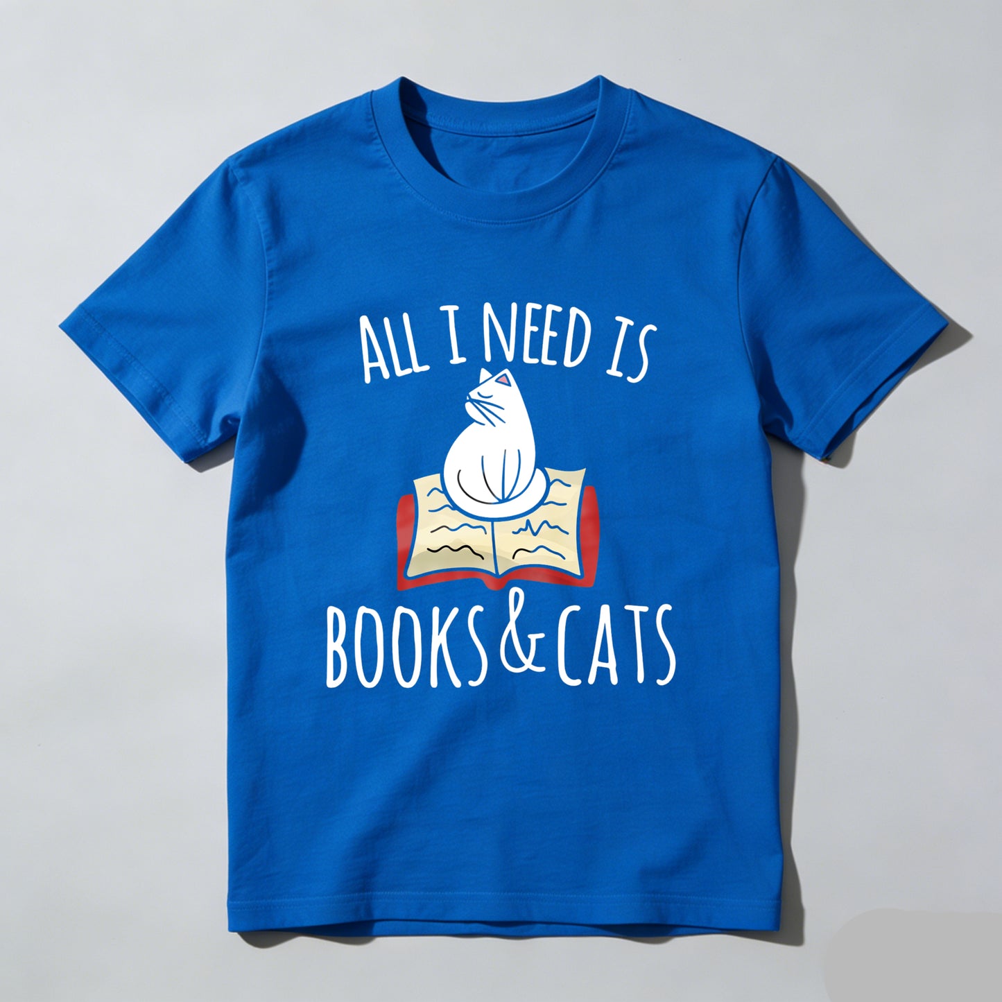 Wardrobecart All I Need Is Books And Cats Unisex Classic T-shirt