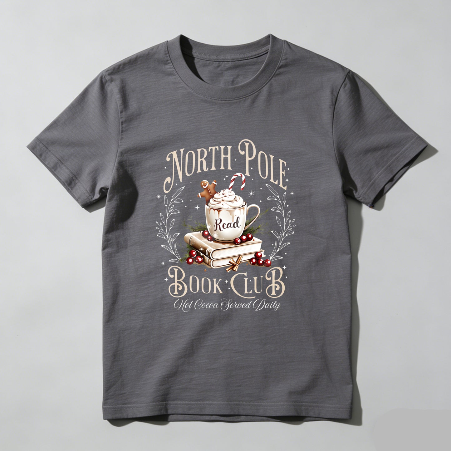 Wardrobecart North Pole Book Club Hot Cocoa Served Daily Unisex Classic T-shirt