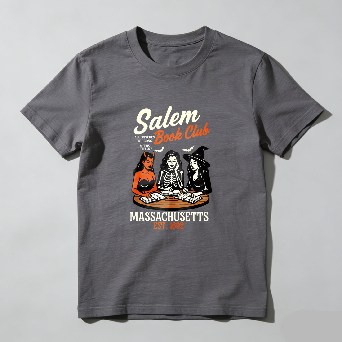 Wardrobecart Salem Book Club Witches Reading Magic Spells Unisex Classic T-shirt