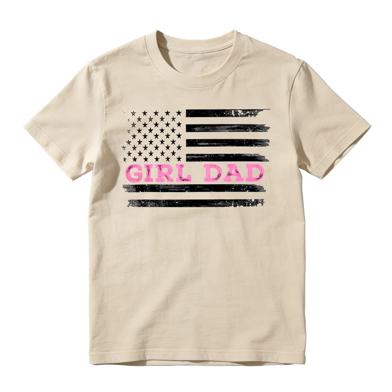 Girl Dad Comfortable Cotton T-shirt