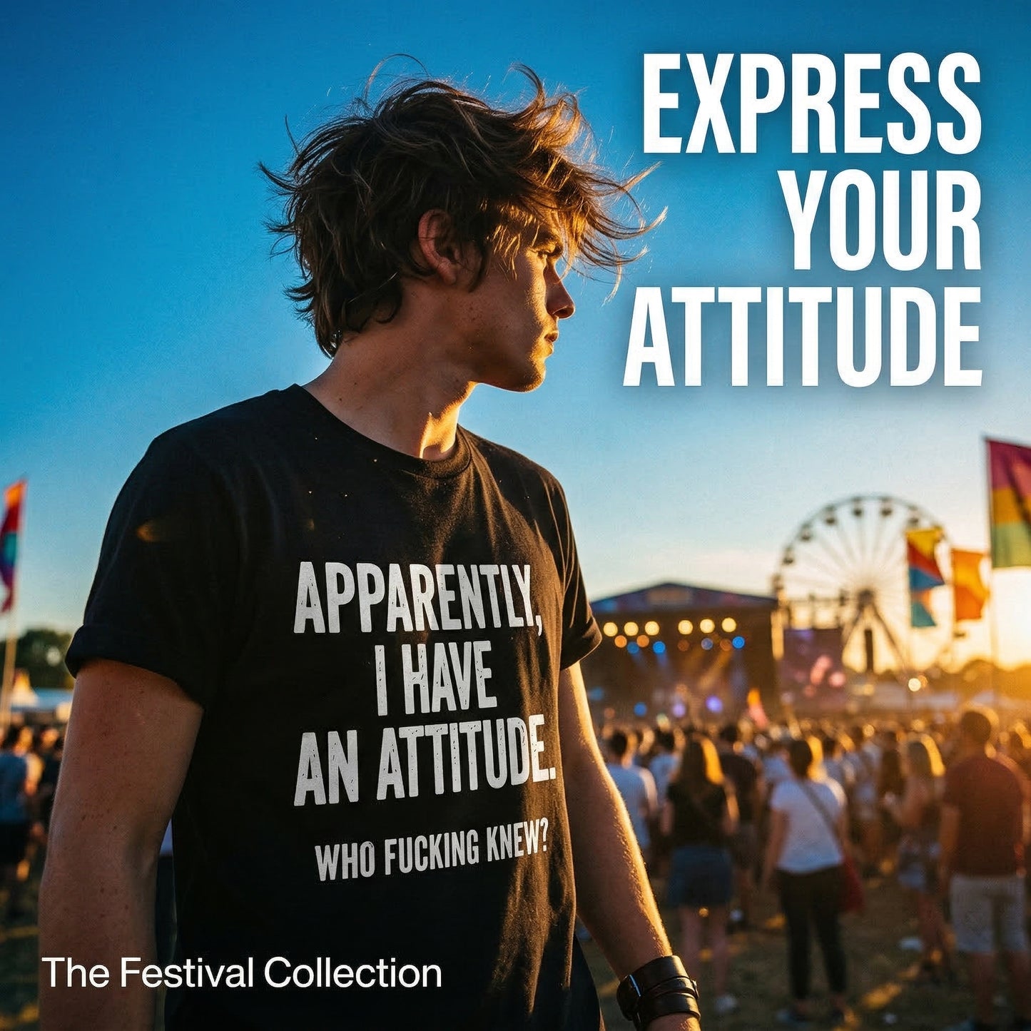 Apparently I Have An Attitude Who Fucking Knew Pure Cotton Short Sleeve T Shirt
