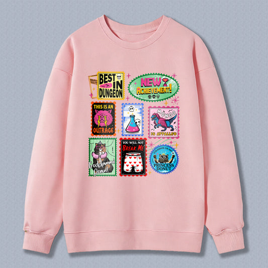 Wardrobecart Best In Dungeon New Achievements This Is An Outrage No Apparatus You Will Not Break Me Good Game My Friend Unisex Classic Sweatshirt