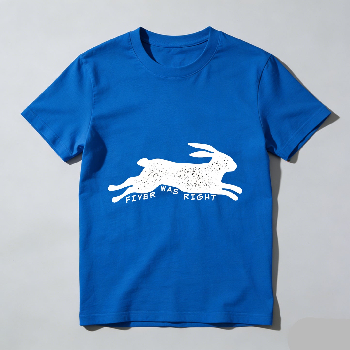 Wardrobecart Fiver Was Right Rabbit Print Unisex Classic T-shirt