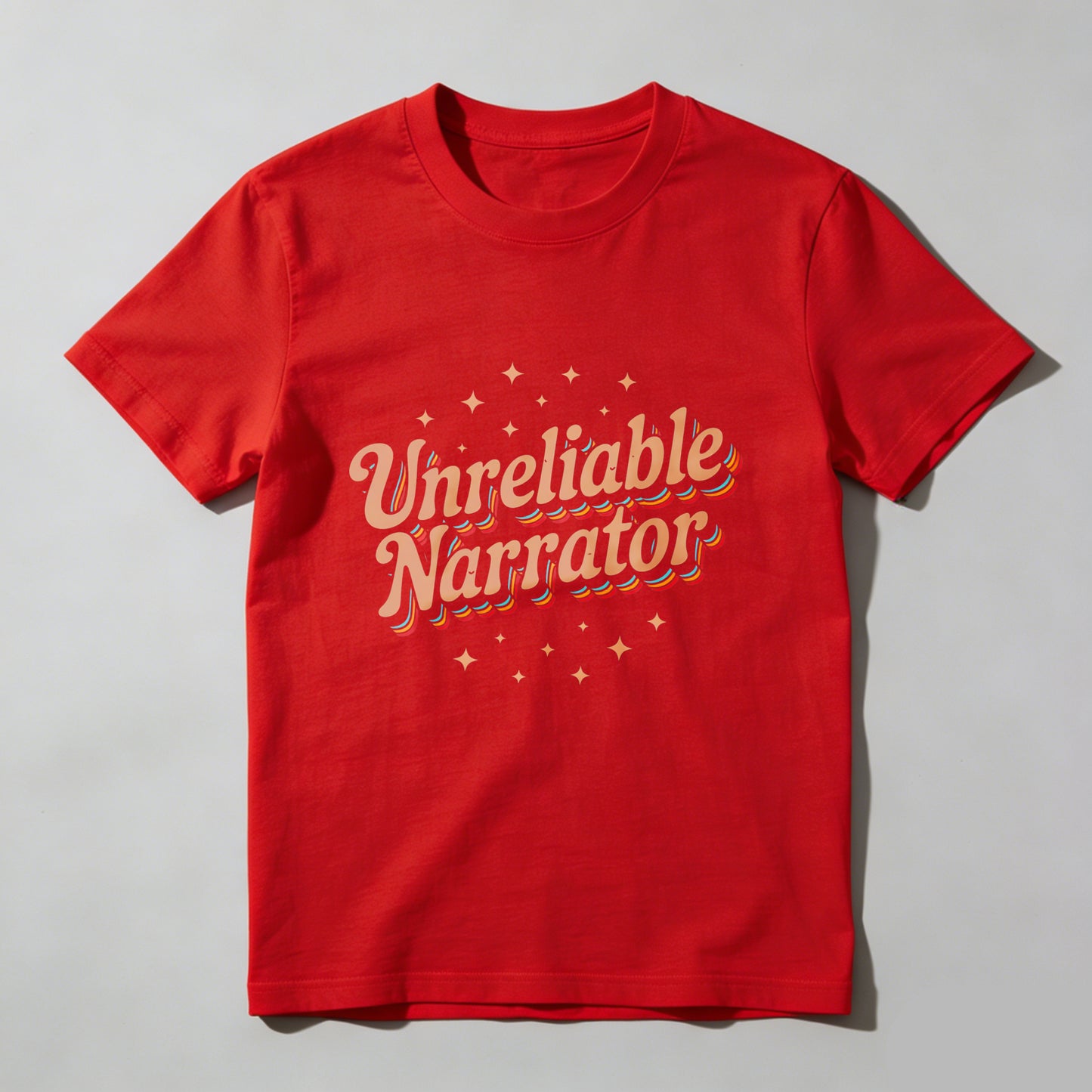 Wardrobecart Unreliable Narrator With Star Accents Unisex Classic T-shirt