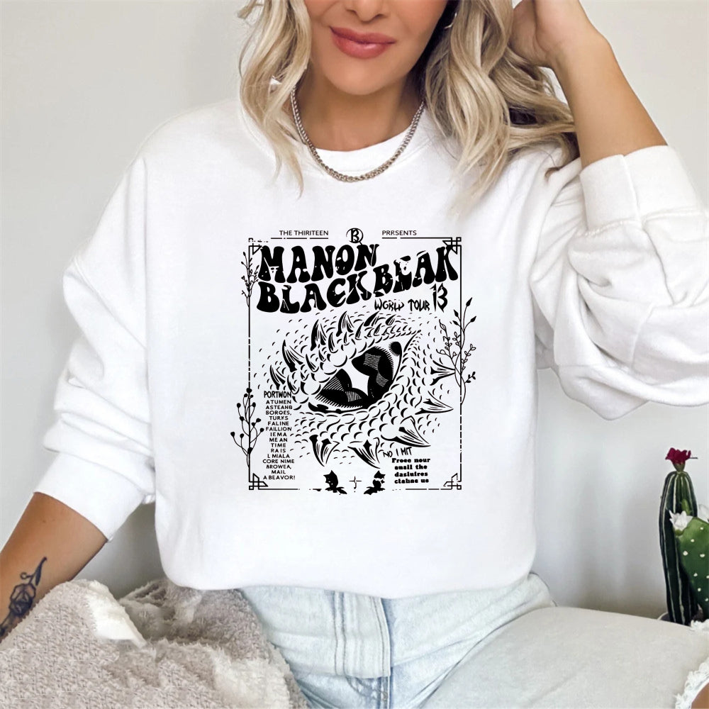 Wardrobecart Manon Blackbeak World Tour 3 Poster Design Unisex Classic Sweatshirt