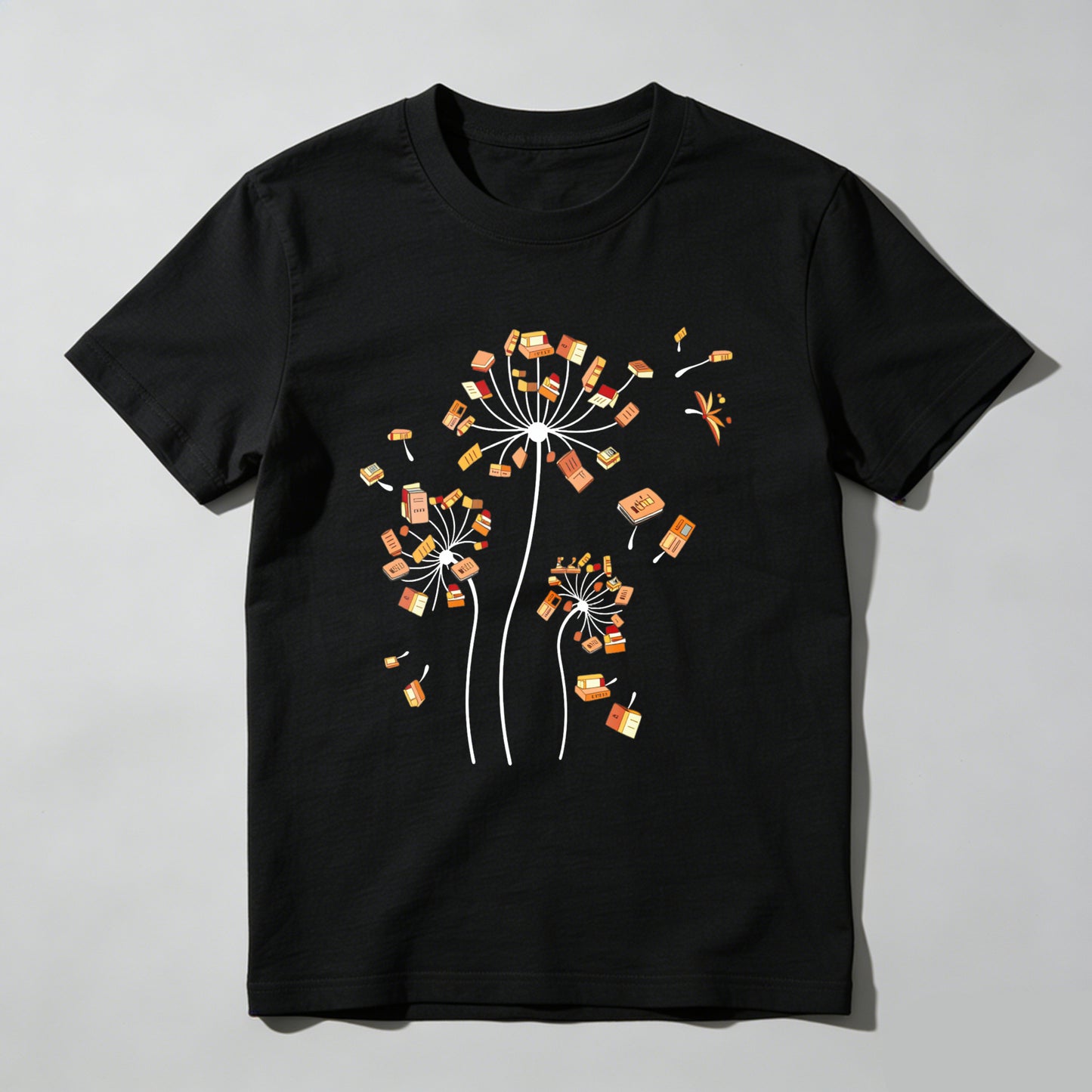 Wardrobecart Dandelion Seeds With Book And Sneaker Unisex Classic T-shirt