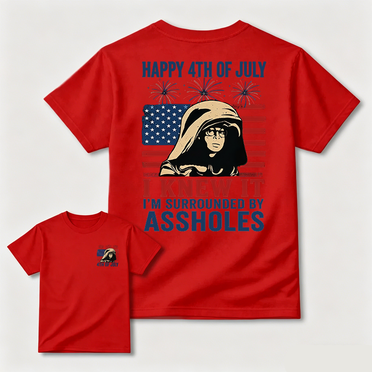 I Knew It I'm Surrounded 4th Of July T-Shirt