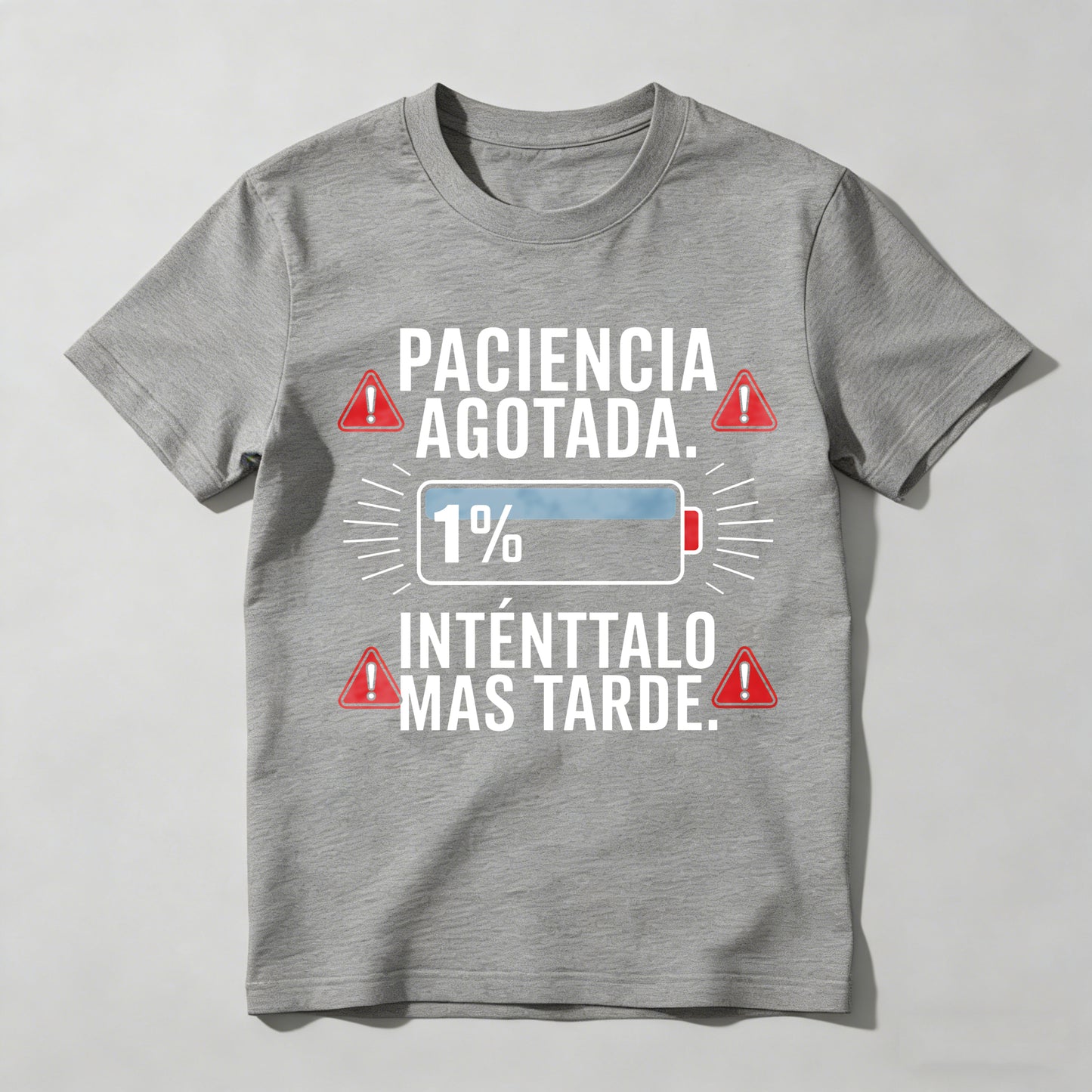 Patience Depleted 1 Percent Try Later T-shirt