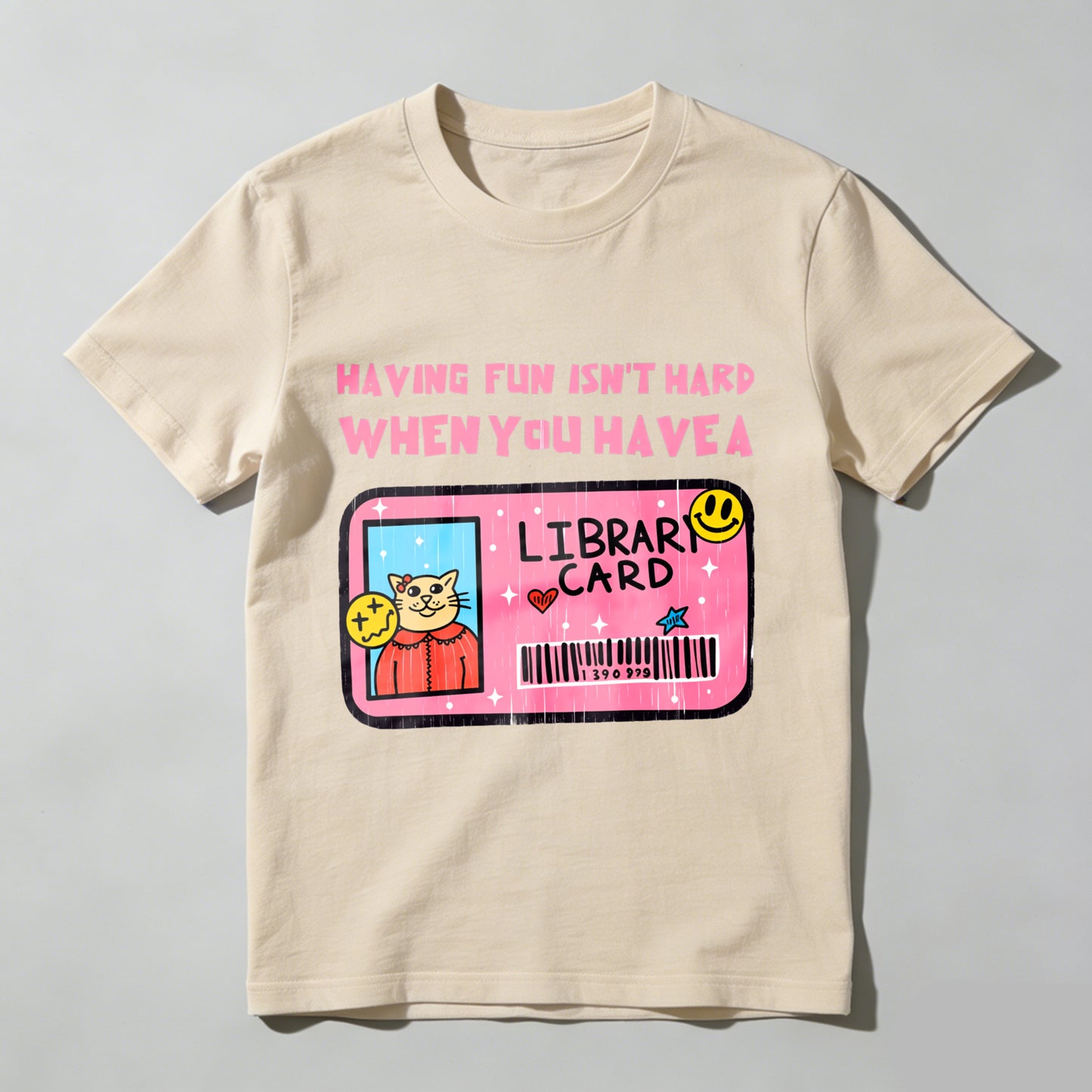 Wardrobecart Having Fun Isn't Hard When You Have A Library Card Unisex Classic T-shirt