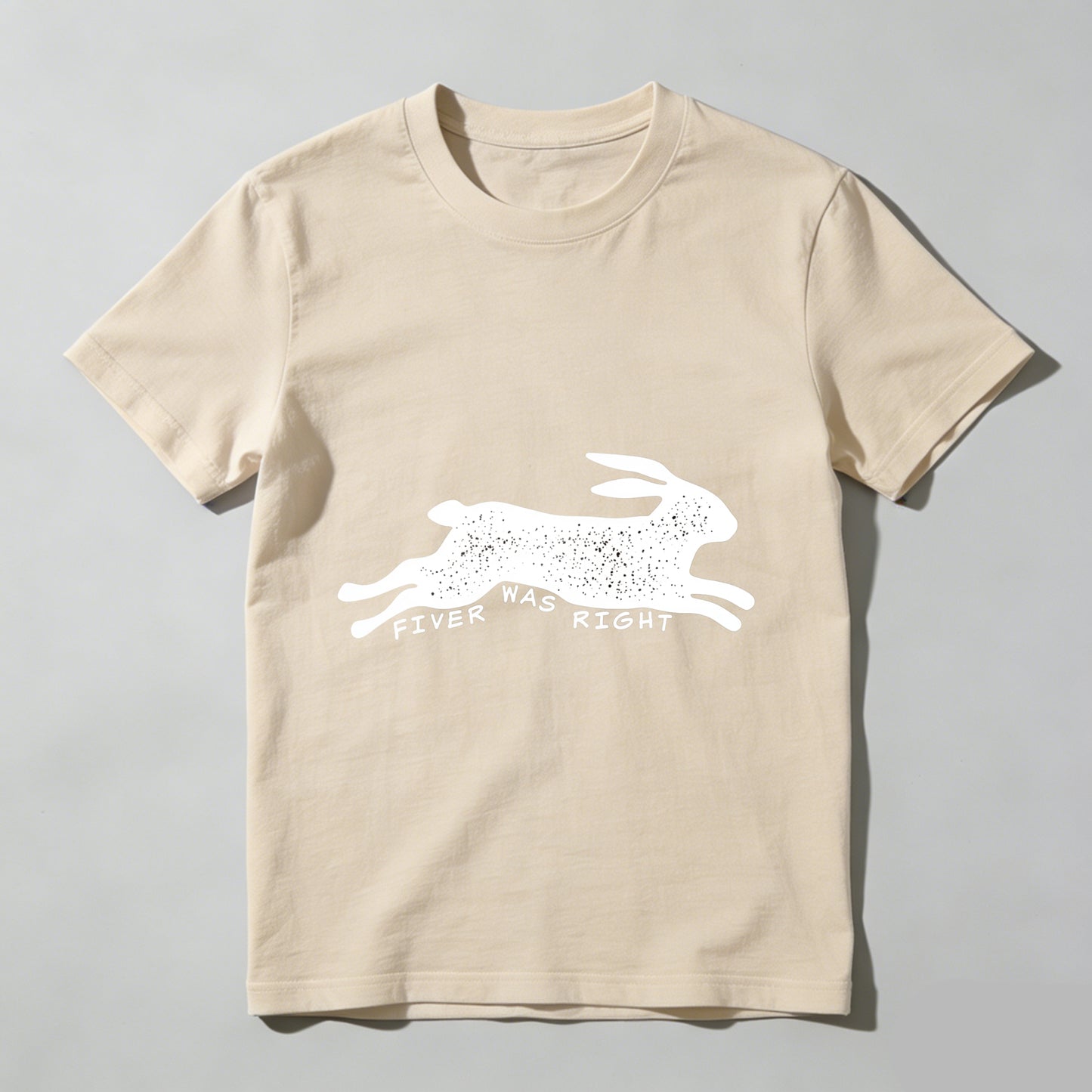 Wardrobecart Fiver Was Right Rabbit Print Unisex Classic T-shirt
