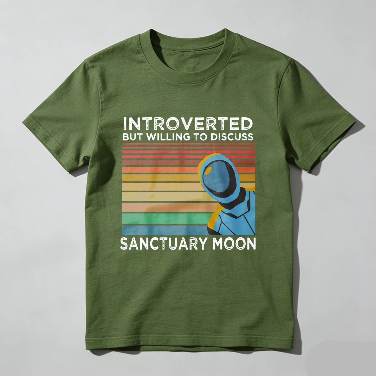 Wardrobecart Introverted But Willing To Discuss Sanctuary Moon Unisex Classic T-shirt